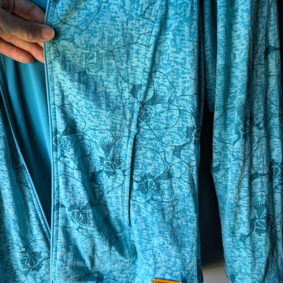 Merrell lightweight blue/aqua full zip jacket (opti-wick) - Picture 4 of 5